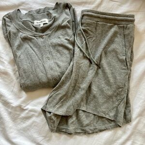 Heartloom Gray Pajama Set